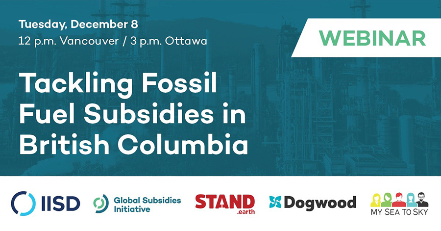 Fossil fuel subsidies in BC